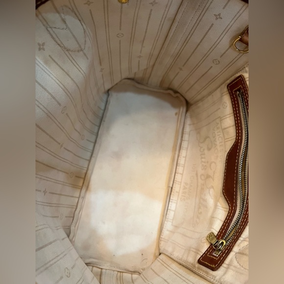 🌟🌟SOLD!🌟 Authentic Louis Vuitton Neverfull PM Damier Azur - Picture 13 of 16